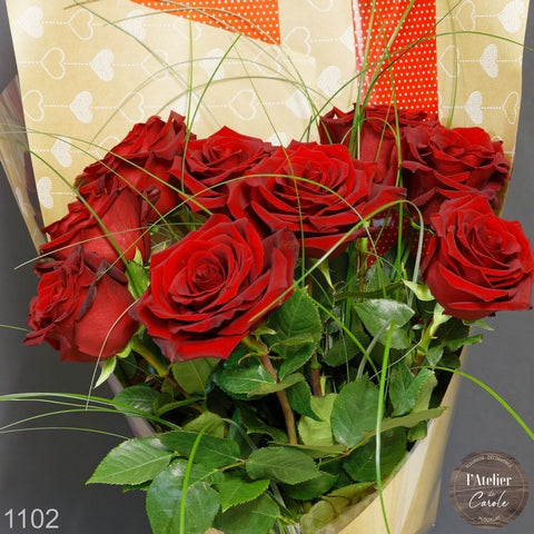 Bouquet de 9 roses 1102