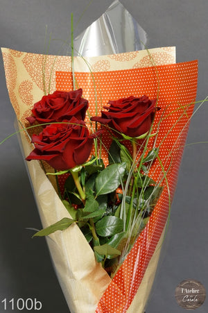 Bouquet de 3 roses 1100